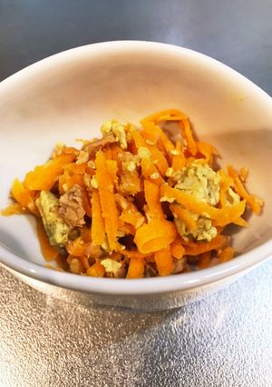 野菜嫌いな子のための人参チャンプルー-レシピのメイン写真