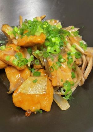 サーモンのバタポン炒め♪-レシピのメイン写真