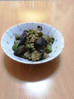 茄子とピーマンの肉味噌炒め-レシピのメイン写真