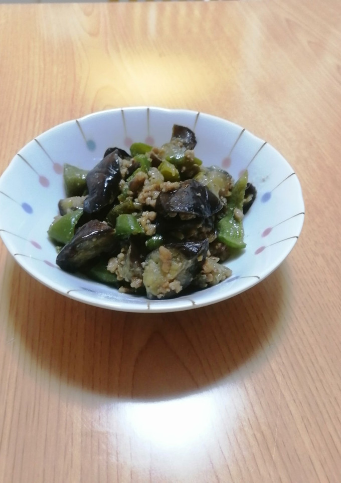 茄子とピーマンの肉味噌炒め-レシピのメイン写真