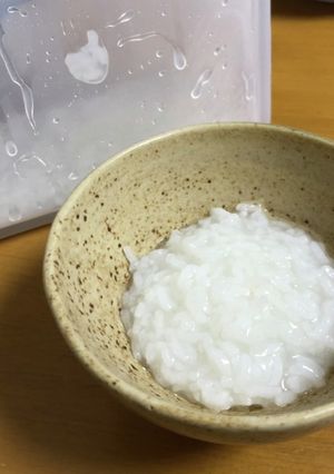 スタッシャーと電子レンジで作るおかゆ-レシピのメイン写真