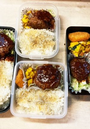 野球の日お弁当　家族分-レシピのメイン写真