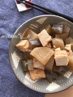 幼児食にも◎優しい味の厚揚げと大根の煮物-レシピのメイン写真