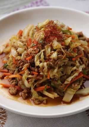 ピリ辛味がクセになる！麻婆キャベツ-レシピのメイン写真