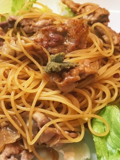 パパッと10分"十勝豚丼のたれ"パスタ-レシピのメイン写真