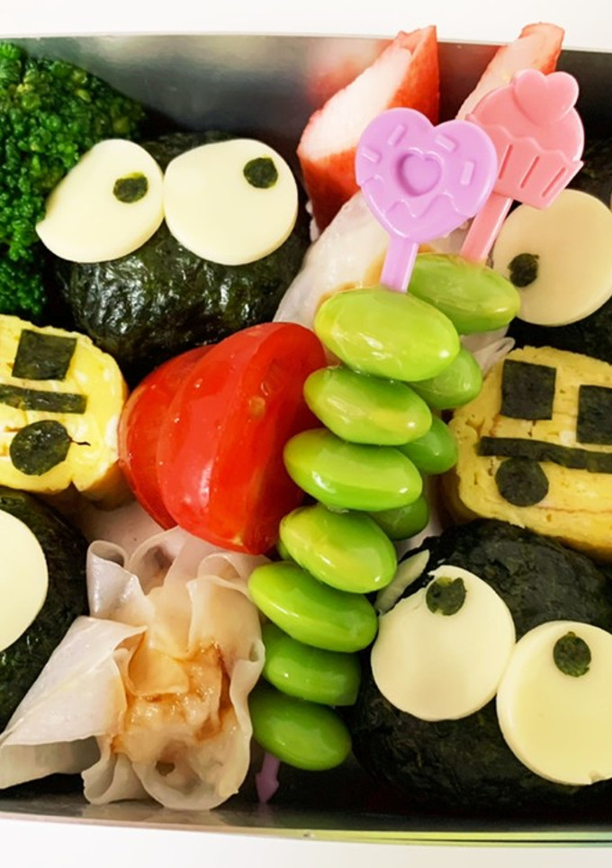 まっくろくろすけ幼稚園お弁当-レシピのメイン写真