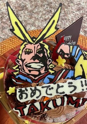 ヒロアカ オールマイト☆バースデーケーキ-レシピのメイン写真