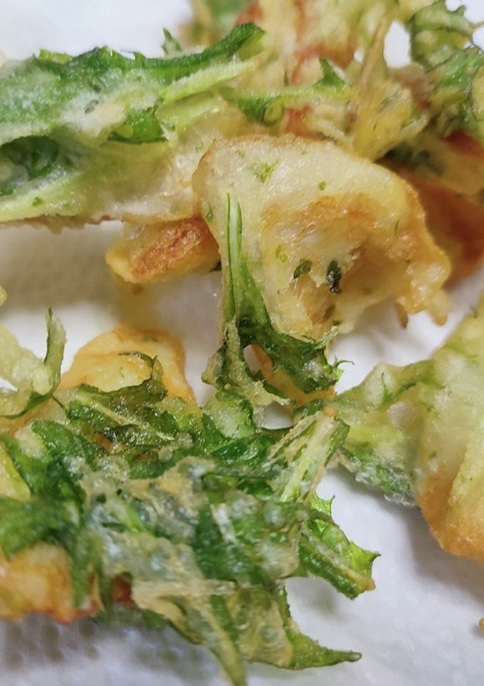 子供も大好き♡水菜とちくわの一口磯辺揚げ-レシピのメイン写真