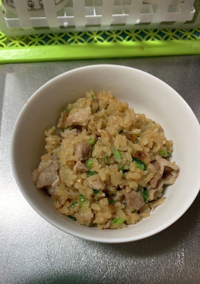 豚の生姜焼きで炊き込みご飯【２人分】-レシピのメイン写真
