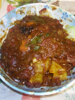 残ったカレーで!青いパパイヤのカレー煮-レシピのメイン写真