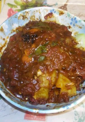 残ったカレーで!青いパパイヤのカレー煮-レシピのメイン写真