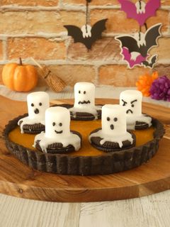 ハロウィン★ココア生地のかぼちゃタルト-レシピのメイン写真