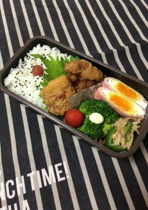 男子高校生弁当10/5ハムエッグ弁当-レシピのメイン写真