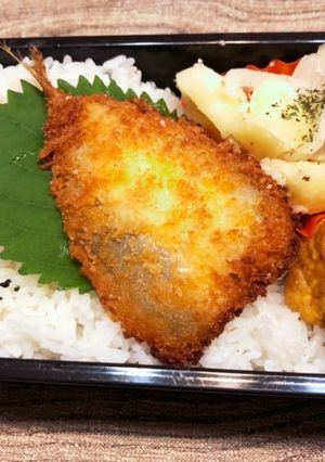 あじフライ弁当　1005-レシピのメイン写真
