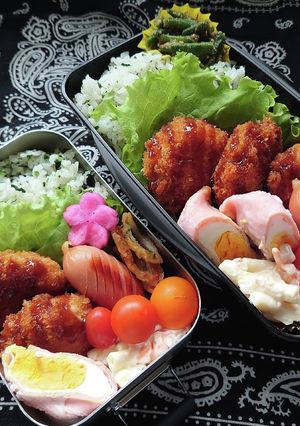❜21/10/5 コロッケ弁当-レシピのメイン写真