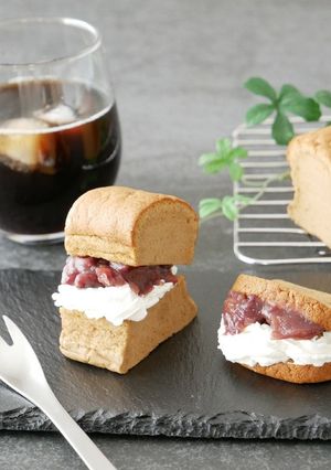 珈琲&あんクリーム最高。米粉台湾カステラ-レシピのメイン写真