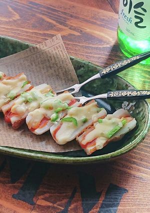 おうち居酒屋★ちくわのひとくちピザ-レシピのメイン写真