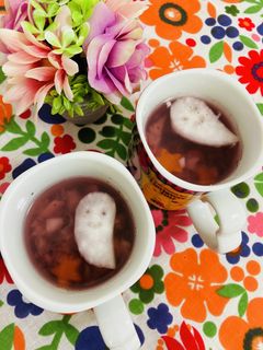 ハロウィンに!大根おばけのゆかりスープ♪-レシピのメイン写真