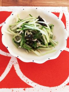 3分で完成!水菜としらすのおひたし-レシピのメイン写真