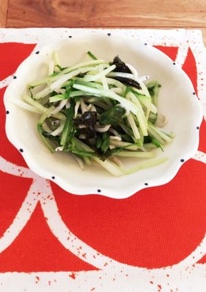 3分で完成！水菜としらすのおひたし-レシピのメイン写真