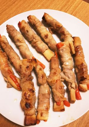 高野豆腐と人参の豚バラ肉巻き-レシピのメイン写真