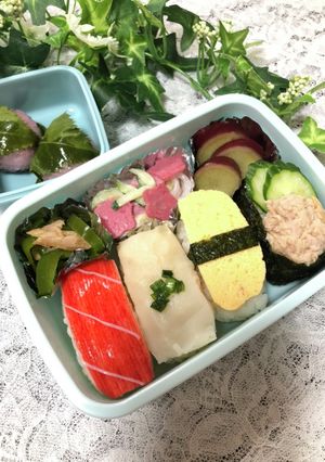 お寿司のお弁当-レシピのメイン写真