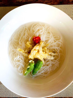 帆立貝柱汁ビーフン ワカサギかき揚げ-レシピのメイン写真