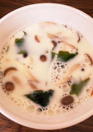 しめじの豆乳スープ-レシピのメイン写真
