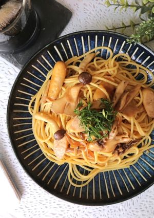 たっぷりキノコの和風パスタ♪-レシピのメイン写真