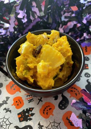 ハローウィン.パイン入りかぼちゃサラダ-レシピのメイン写真