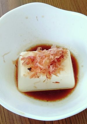 生姜とかつお節香るヘルシー豆腐レンジ蒸し-レシピのメイン写真