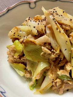 ねぎとツナの甘辛炒め-レシピのメイン写真