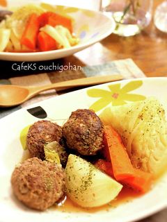 家事ラクなスープハンバーグ!家族大好き!-レシピのメイン写真