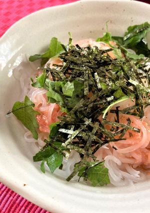 デブチン主婦のお助け飯！簡単白滝パスタ！-レシピのメイン写真