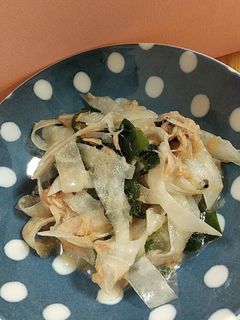 大根とわかめとシーチキンのサラダ-レシピのメイン写真