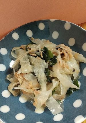 大根とわかめとシーチキンのサラダ-レシピのメイン写真