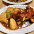 鶏むね肉とキャベツのポン照り