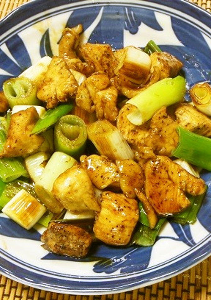 鶏ムネ肉とネギの照り焼き-レシピのメイン写真