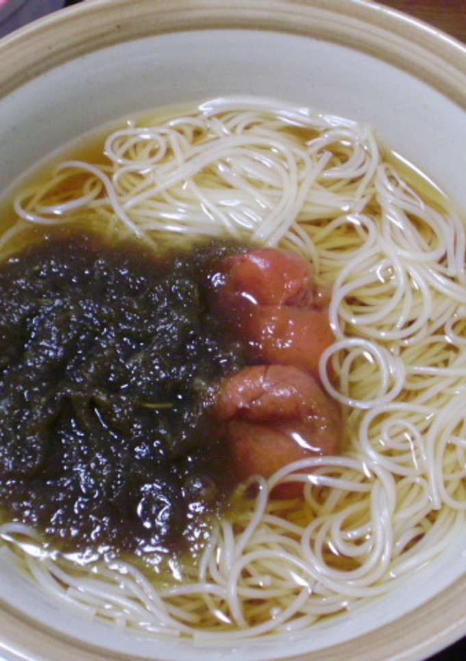梅ととろろ昆布にゅうめん☆-レシピのメイン写真