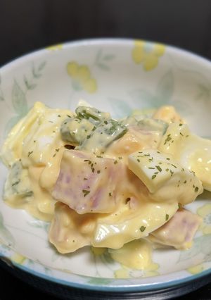 ゆで卵とベーコンのコロコロサラダ-レシピのメイン写真