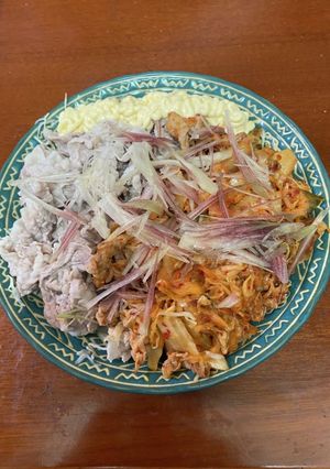 冷しゃぶと豚キムチのサラダ-レシピのメイン写真