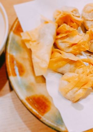 ワンタンの皮でパリッパリッひき肉揚げ♪-レシピのメイン写真