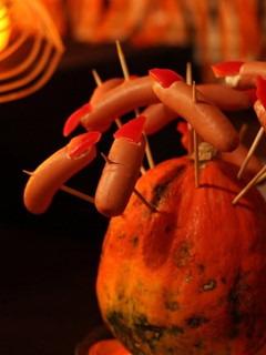 ハロウィンパーティーの指ソーセージ-レシピのメイン写真