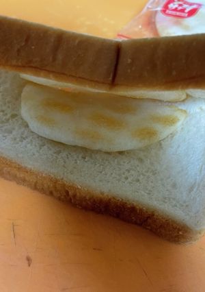 食パンとおせんべいサンド　可愛くないやつ-レシピのメイン写真