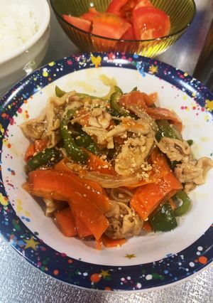 簡単★豚肉とピーマン多めの野菜炒め-レシピのメイン写真