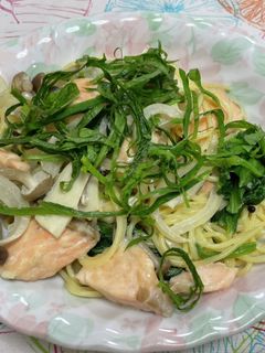 鮭クリームパスタ-レシピのメイン写真