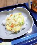 離乳食後期☆ささみ缶でふわとろ親子丼