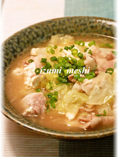 コンソメのみ☆キャベ豚豆腐-レシピのメイン写真