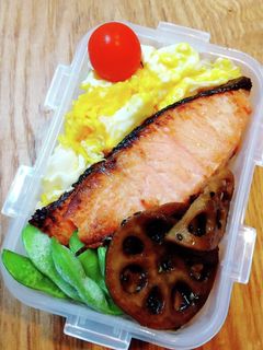 お弁当 鮭西京焼き-レシピのメイン写真