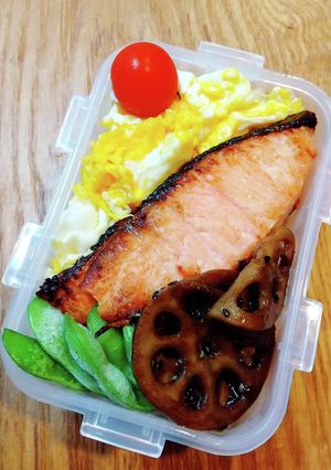 お弁当　鮭西京焼き-レシピのメイン写真